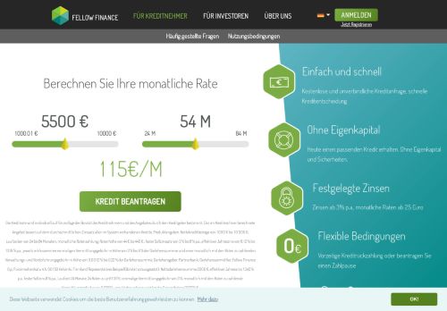 
                            2. Mit Online-Krediten Geld leihen | Einfach und schnell | Fellow Finance