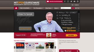 
                            3. MIT OpenCourseWare | Free Online Course Materials