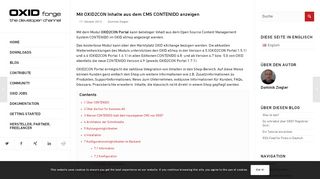 
                            9. Mit OXID2CON Inhalte aus dem CMS CONTENIDO anzeigen ...
