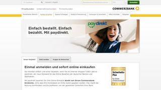 
                            5. Mit paydirekt online sicher bezahlen - Commerzbank