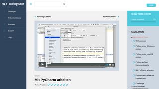 
                            3. Mit PyCharm arbeiten – Codingtutor Onlinekurse