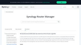 
                            6. Mit QuickConnect/DDNS über das Internet auf Ihren Router ... - Synology