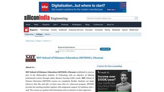 
                            3. MIT School of Distance Education (MITSDE), Chennai Chennai, Fees ...