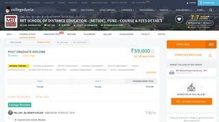 
                            4. MIT School of Distance Education - [MITSDE], Pune Courses & Fees ...