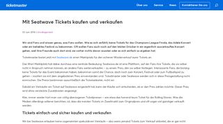 
                            3. Mit Seatwave Tickets kaufen und verkaufen | Ticketmaster | Los geht's