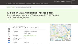 
                            11. MIT Sloan MBA Admissions Process & Tips - MBA.com