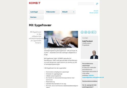 
                            7. Mit Sygefravær | KOMBIT