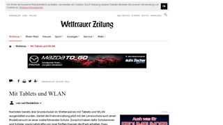 
                            13. Mit Tablets und WLAN | Wetterauer Zeitung