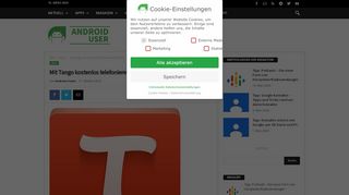 
                            7. Mit Tango kostenlos telefonieren und chatten | Android User