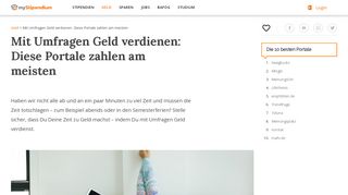 
                            7. Mit Umfragen Geld verdienen: Diese Portale zahlen am meisten ...