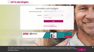 
                            1. Mit Username und Passwort einloggen um bei all-in.de/singles wieder ...