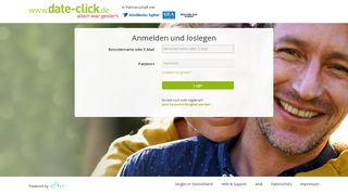 
                            6. Mit Username und Passwort einloggen um bei date-click.de wieder ...