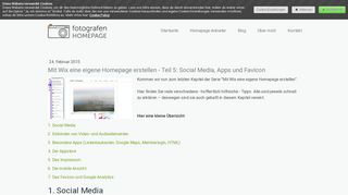 
                            12. Mit Wix eine eigene Homepage erstellen - Teil 5: Social Media, Apps ...