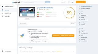 
                            7. Mit WooRank die SEO von payment.datatrans.biz überprüfen ...