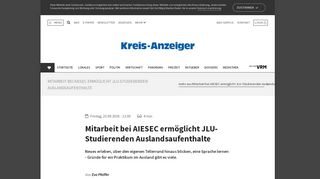 
                            8. Mitarbeit bei AIESEC ermöglicht JLU-Studierenden Auslandsaufenthalte