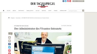 
                            6. MITARBEITER DER WOCHE: Der Administrator des Vivantes ...