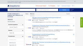
                            5. Mitarbeiter in Angebote Jobs in Biberach - StepStone