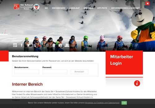 
                            9. Mitarbeiter Login - Skischule Klosters