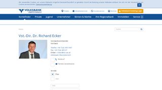 
                            5. Mitarbeiter - Richard Ecker | PREVIEW - Volksbank Oberösterreich AG