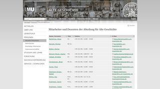 
                            6. Mitarbeiter und Dozenten der Abteilung für Alte Geschichte - Alte ...