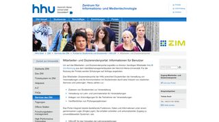 
                            6. Mitarbeiter- und Dozierendenportal - ZIM - Heinrich-Heine-Universität ...