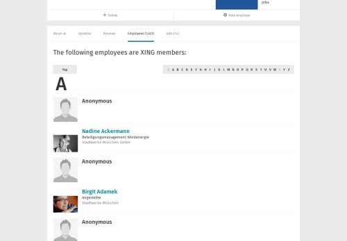 
                            9. Mitarbeiter von Stadtwerke München GmbH | XING Unternehmen