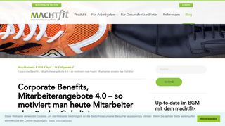 
                            13. Mitarbeiterangebote 4.0 - so geht's! | machtfit BGM-Blog