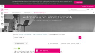 
                            10. Mitarbeiterangebote für Bosch/Siemens - Telekom hilft Community