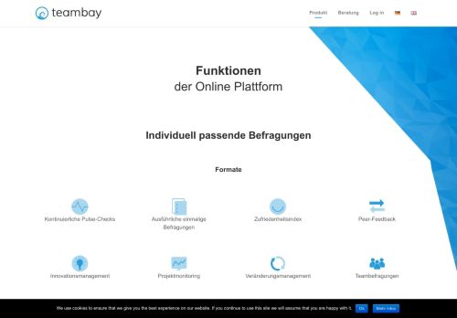 
                            8. Mitarbeiterbefragungen mit teambay - Produkt & Funktionen