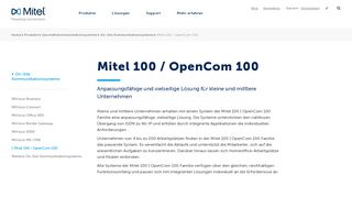 
                            3. Mitel 100 / OpenCom 100