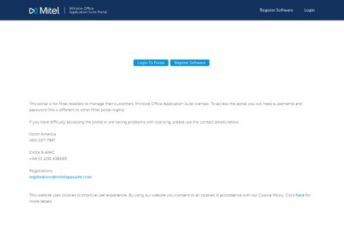 
                            4. Mitel MiVoice Office Application Suite Portal