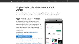 
                            6. Mitglied bei Apple Music unter Android werden - Apple Support