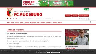 
                            11. Mitglied werden | FC Augsburg
