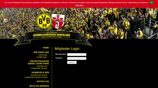 
                            9. Mitglieder Login - BVB Fanclub Schmallenberg
