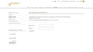 
                            10. Mitglieder LOGIN - IG Architektur