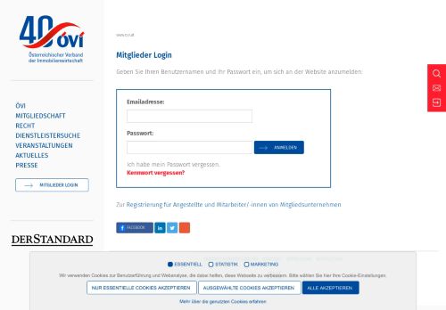 
                            4. Mitglieder Login - ÖVI