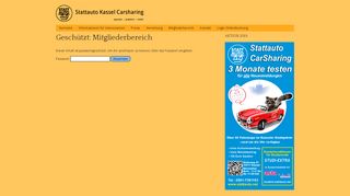 
                            2. Mitgliederbereich | Stattauto Kassel Carsharing