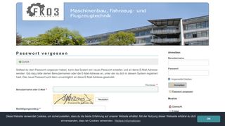 
                            7. Mitgliederverwaltung - Fachschaft 03 - Passwort vergessen