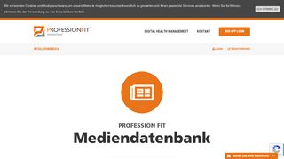 
                            5. Mitgliedsbereich - PROFESSION FIT® (Deutschland)