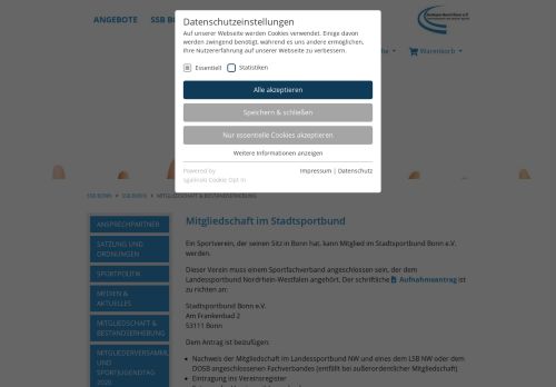 
                            6. Mitgliedschaft & Bestandserhebung // SSB Bonn