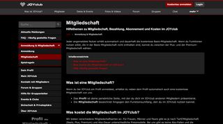 
                            1. Mitgliedschaft - JOYclub
