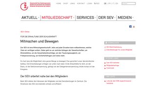 
                            3. Mitgliedschaft : SEV-Online