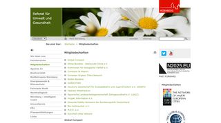 
                            6. Mitgliedschaften - Referat für Umwelt und Gesundheit Nürnberg