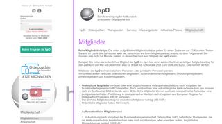 
                            2. Mitgliedsformen - Berufsvereinigung für ... - hpo-osteopathie.de