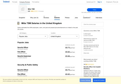 
                            11. Mitie TSM Salaries | Indeed.co.uk
