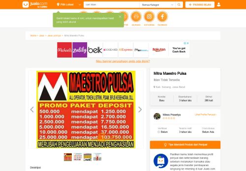 
                            13. Mitra Maestro Pulsa | Kab. Subang | Jualo