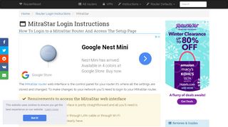 
                            3. MitraStar Login: How to Access the Router Settings | RouterReset