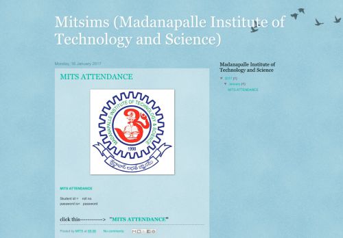 
                            2. Mitsims (Madanapalle Institute of Technology and Science)