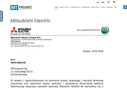 
                            12. Mitsubishi Electric - MT Projekt