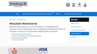 
                            9. Mitsubishikortet - Strömbergs bil - Vi är auktoriserade återförsäljare för ...